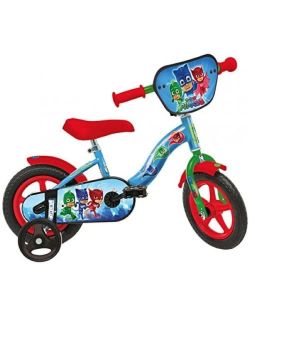 Bici 10 pj mask Super Pigiamini per bambino con rotelle e parafanghi Dino Bikes