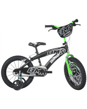 Bici 14 bmx per bambino con scudo e rotelle free style Dino Bikes