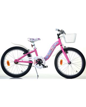 Bici Winx 20 per bambina cestino cavalletto campanello parafanghi Dino Bikes
