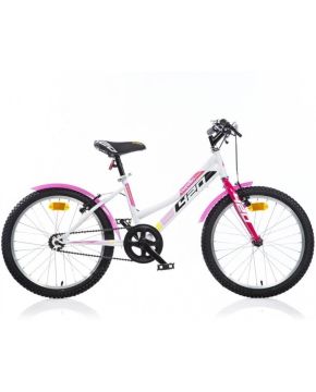 Bici 20 mtb aurelia sport 420D 1 velocità rosa e bianco per ragazza bambina