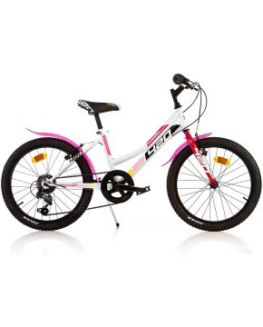 Bici 20 mtb aurelia sport 420D 6 velocità bianco rosa