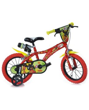 Bici 14 bing per bambino con scudo rotelle borraccia parafanghi Dino Bikes