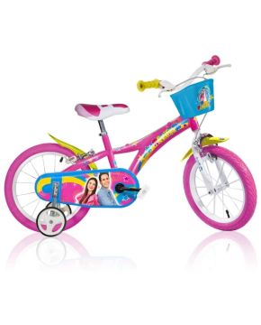 Bici Me Contro Te 14 per bambina cestino e parafanghi Dino bikes