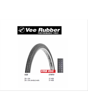 copertone 20 x 1 3/8 nero vee rubber vrb053 per sedia a rotelle