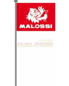 bandiera malossi marchio bianco 98x135 cm