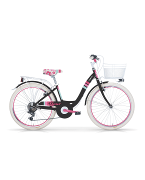 Bici 26 fleur nera con cambio 6 velocità