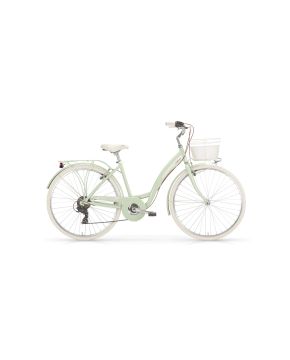 bici 28 primavera menta 6 velocità per donna in alluminio