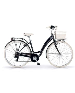 bici 28 primavera nero 6 velocità per donna in alluminio