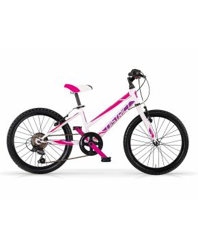 bici 24 district mtb donna 18 v bianco rosa