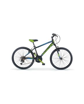 bici 24 district mtb forcella ammortizzata 18 velocità verde