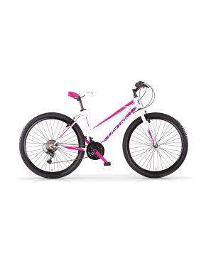 Bici 26 district MTB donna 18 velocità bianco rosa viola