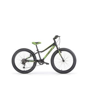 bici 24 drift fat bike 6 v nero opaco verde