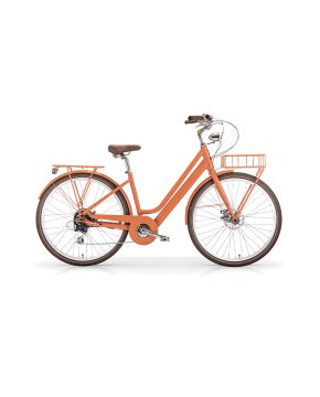 Bici e-bike La rue 28 7 velocità a pedalata assistita elettrica-ARANCIONE