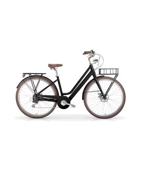 Bici e-bike La rue 28 7 velocità a pedalata assistita elettrica-NERO OPACO