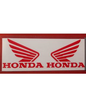 coppia adesivi honda ala rossa