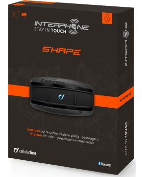 Interphone interfono auricolare Bluetooth da casco Cellularline Shape singolo