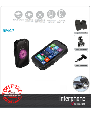Porta smartphone portanavigatore gps 4,7 moto scooter bici
