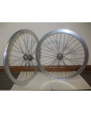 ruote 28 single speed argento (cuscinetti)