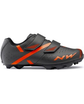 scarpe bici corsa mtb spinning spike 2 antracite/arancio