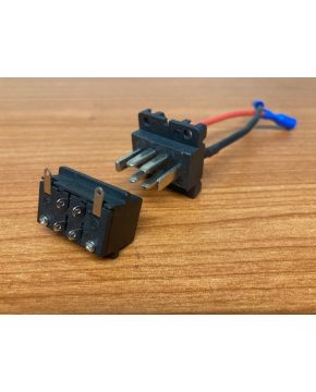 Connettore maschio femmina per batteria al portappacchi bici ebike elettrica