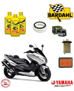 kit tagliando olio bardahl xtc filtri aria yamaha puleggia t-max tmax 500 08 >11