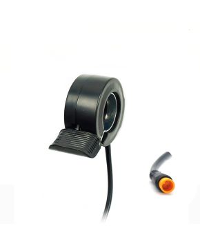 Acceleratore a pollice per ebike mod.130X con spinotto waterproof 3-pin maschio, per bici elettrica e monopattino