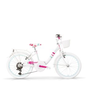 Bici 20 Fleur bianca con cambio 6 velocità