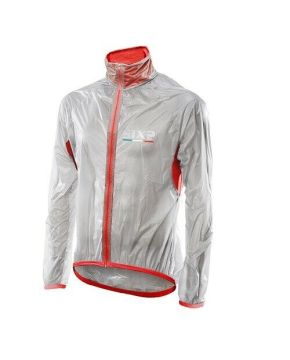 giacca mantellina rossa mant sixs carbon impermeabile antipioggia gelo e vento