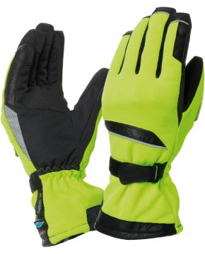 Guanti moto invernali Tucano con protezione Flaming Giallo Fluo alta visibilità