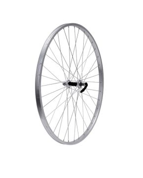 Ruota anteriore bici 27,5 MTB cerchio in alluminio argento v-brake 36 raggi
