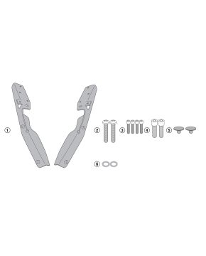 Staffe supporto Bauletto Givi Honda Forza 125 300 350 15-24 ADV 350 22-25